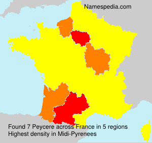 Surname Peycere in France Surname Peycere in France