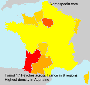 Surname Peycher in France Surname Peycher in France