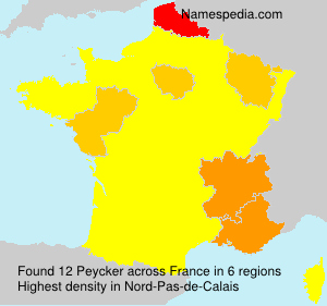 Surname Peycker in France Surname Peycker in France
