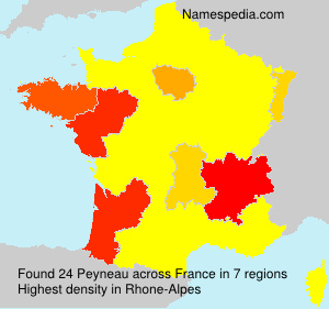 Surname Peyneau in France Surname Peyneau in France