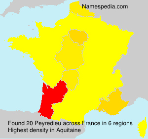 Surname Peyredieu in France Surname Peyredieu in France