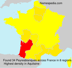 Surname Peyresblanques in France Surname Peyresblanques in France