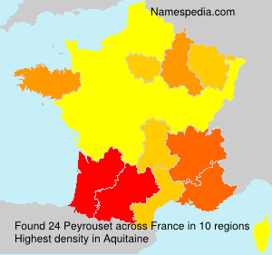 Surname Peyrouset in France Surname Peyrouset in France