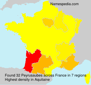 Surname Peyrusaubes in France Surname Peyrusaubes in France
