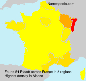 Surname Pfaadt in France Surname Pfaadt in France