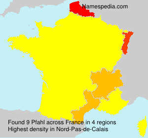 Surname Pfahl in France Surname Pfahl in France