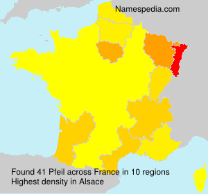 Surname Pfeil in France Surname Pfeil in France