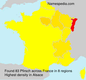 Surname Pfirsch in France Surname Pfirsch in France