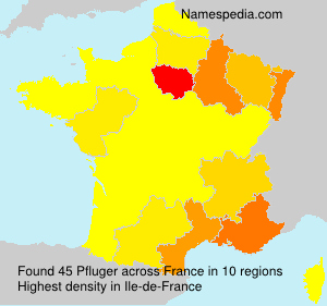 Surname Pfluger in France Surname Pfluger in France