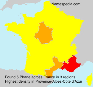 Surname Phane in France Surname Phane in France