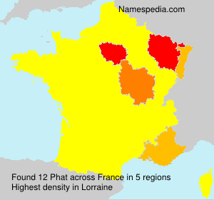 Surname Phat in France Surname Phat in France