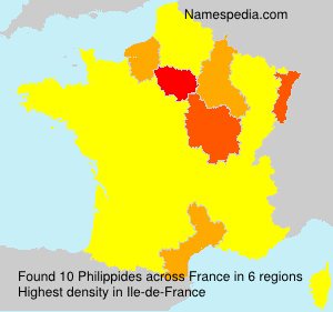 Surname Philippides in France