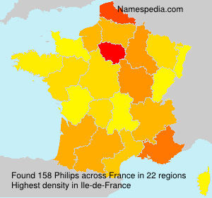 Surname Philips in France Surname Philips in France