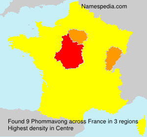 Surname Phommavong in France Surname Phommavong in France