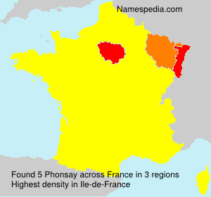 Surname Phonsay in France Surname Phonsay in France