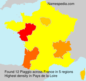 Surname Piaggio in France Surname Piaggio in France