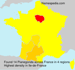 Surname Pianegonda in France Surname Pianegonda in France