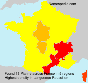 Surname Pianne in France Surname Pianne in France