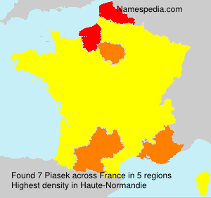 Surname Piasek in France Surname Piasek in France
