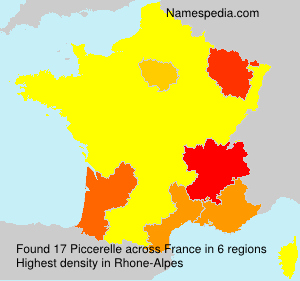 Surname Piccerelle in France Surname Piccerelle in France