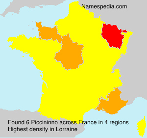 Surname Piccininno in France Surname Piccininno in France