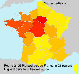 Surname Pichard in France Surname Pichard in France