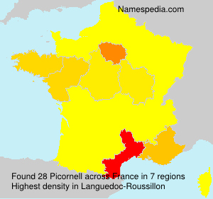 Surname Picornell in France Surname Picornell in France