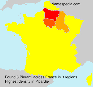 Surname Pieranti in France Surname Pieranti in France