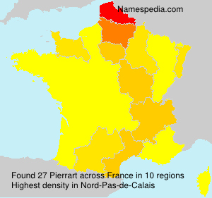 Surname Pierrart in France Surname Pierrart in France