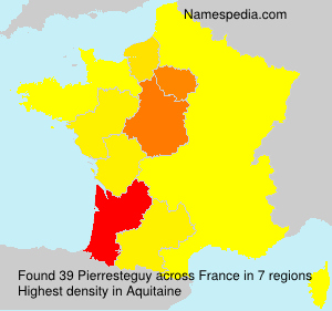 Surname Pierresteguy in France Surname Pierresteguy in France