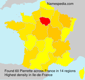 Surname Pierrette in France Surname Pierrette in France