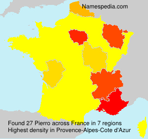 Surname Pierro in France Surname Pierro in France