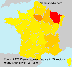 Surname Pierron in France Surname Pierron in France