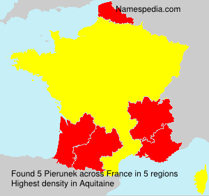 Surname Pierunek in France Surname Pierunek in France