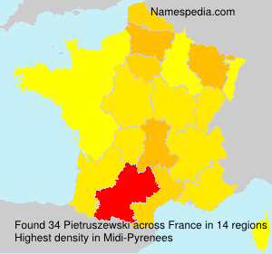 Surname Pietruszewski in France Surname Pietruszewski in France