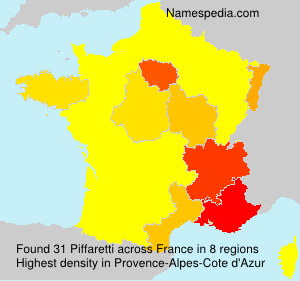 Surname Piffaretti in France Surname Piffaretti in France