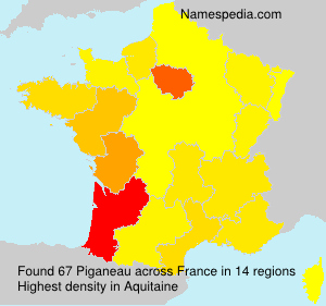 Surname Piganeau in France Surname Piganeau in France
