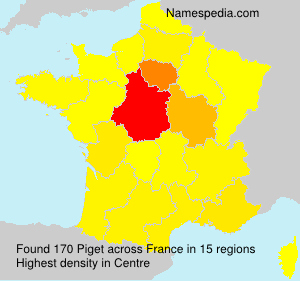 Surname Piget in France Surname Piget in France