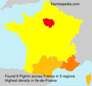 Surname Pighini in France Surname Pighini in France