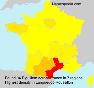 Surname Piguillem in France Surname Piguillem in France