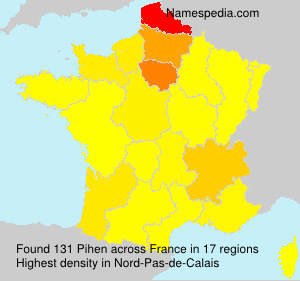 Surname Pihen in France Surname Pihen in France