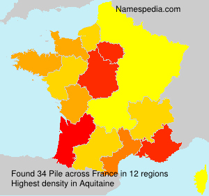 Surname Pile in France Surname Pile in France