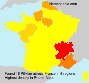 Surname Pilikian in France Surname Pilikian in France