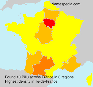 Surname Piliu in France Surname Piliu in France