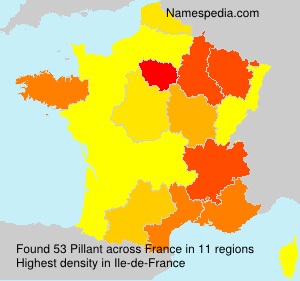 Surname Pillant in France Surname Pillant in France