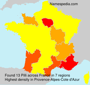 Surname Pilli in France Surname Pilli in France