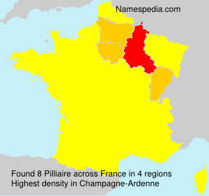 Surname Pilliaire in France Surname Pilliaire in France