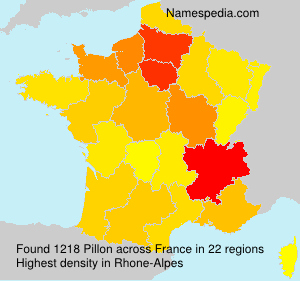 Surname Pillon in France Surname Pillon in France