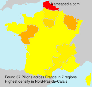 Surname Pillons in France Surname Pillons in France