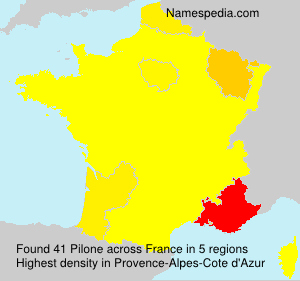 Surname Pilone in France Surname Pilone in France